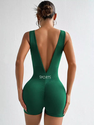 Revenx Active V-Back Sculpt Romper Mix and Match