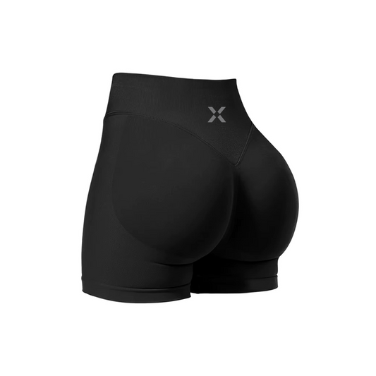 RevenX Active REFLECTIVE LOGO: Invisible Scrunch Butt Seamless Booty Biker Short