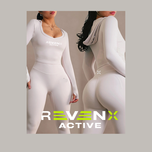Revenx Luxe Sculpt Set:Two Piece Yoga Matching Set Women Tummy Control Workout Gym Clothing Suit