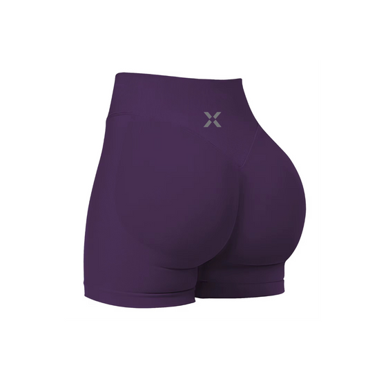 RevenX Active REFLECTIVE LOGO: Invisible Scrunch Butt Seamless Booty Biker Short