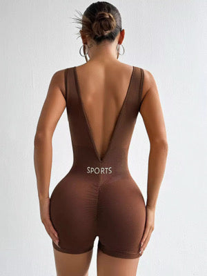 Revenx Active V-Back Sculpt Romper Mix and Match
