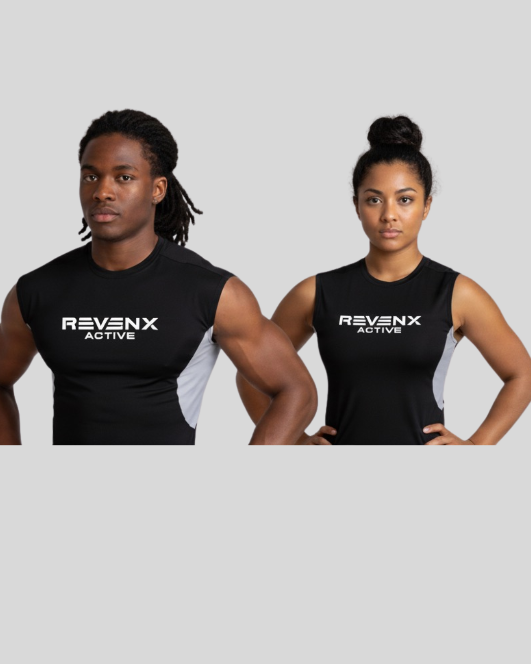 Revenx Active “Box & Burn” Performance Tank: Revenx Active Box & Burn Unisex Performance Tank | Polyester + Spandex Training Top